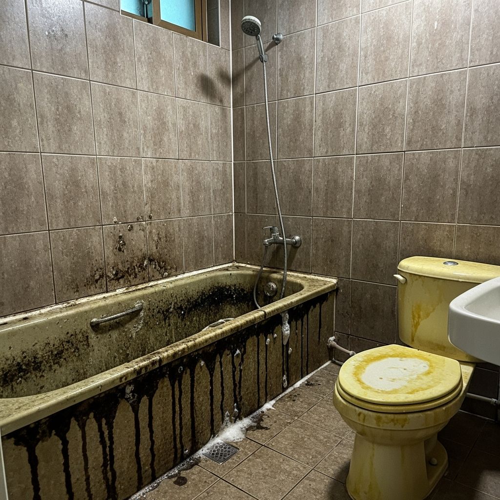 화장실 청소 전